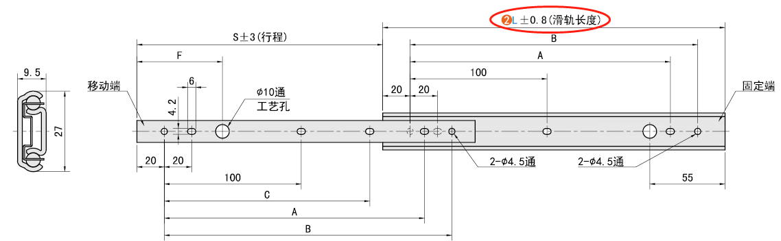 L（長度）