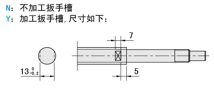 扳手槽加工