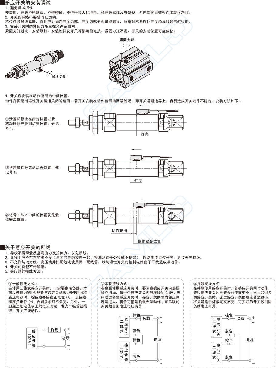 磁性開關(guān)DSG安裝調(diào)試