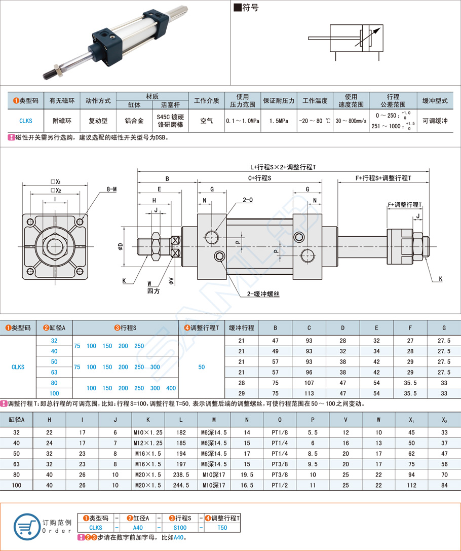 可調(diào)行程型標(biāo)準(zhǔn)氣缸作用與優(yōu)缺點