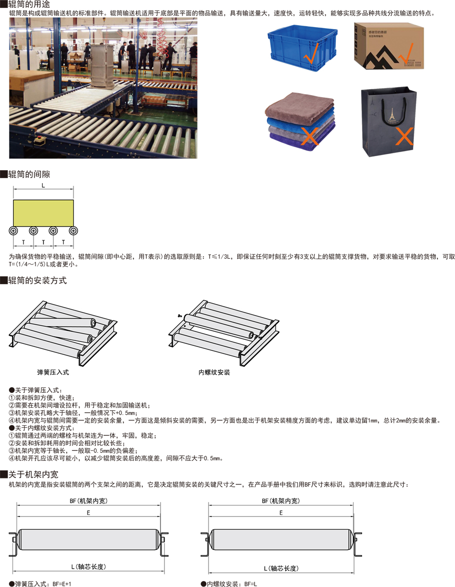 無動力輸送輥筒-內(nèi)螺紋型滾筒作用與用途