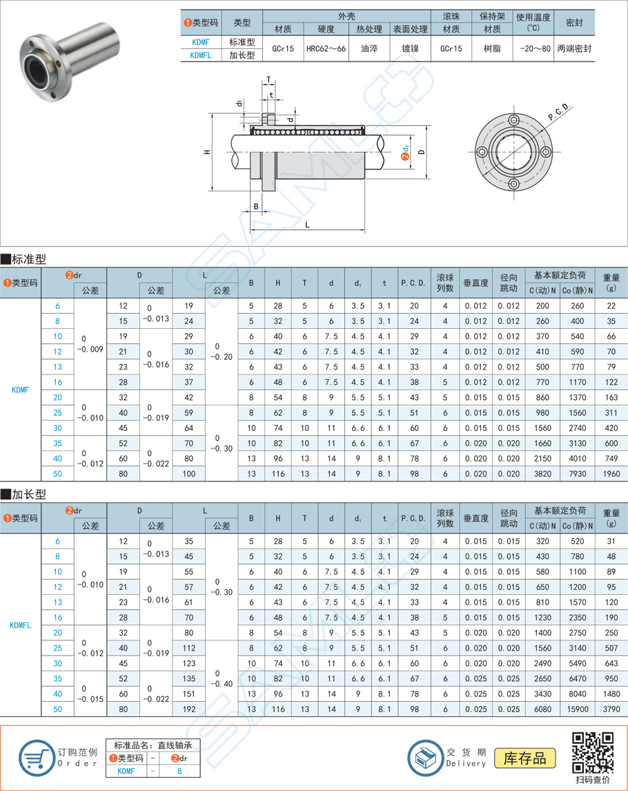 嵌入法蘭直線軸承保持架設計注意什么