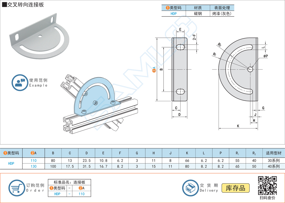 交叉轉(zhuǎn)向連接板規(guī)格參數(shù)尺寸材質(zhì)